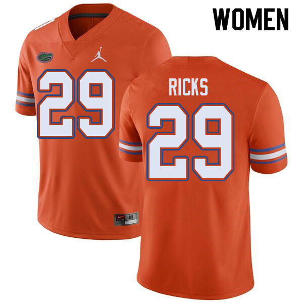 Jordan Brand Women #29 Isaac Ricks Florida Gators College Football Jerseys Sale-Orange